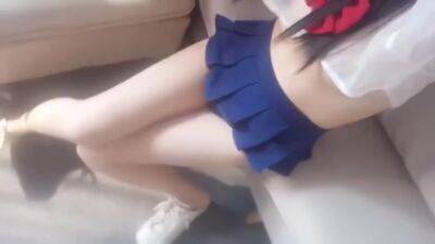 Cute Girl In Cosplay Suck Cock Squirting In Sofa With Wet Tight Pussy 制服少女的诱惑高潮 - upornia - Japan