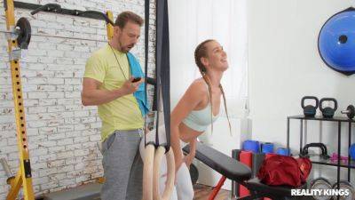 Alexis Crystal - Twerking Out at the Gym Video With Erik Everhard, Alexis Crystal - RealityKings - hotmovs.com
