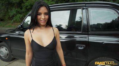 Latina with huge tits deepthroats big dick in fake taxi POV style - sexu.com