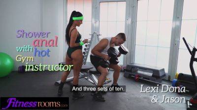 Lexi Dona - Lexi Dona, the petite Czech gym instructor, gets her tight ass drilled in the shower - sexu.com - Czech Republic