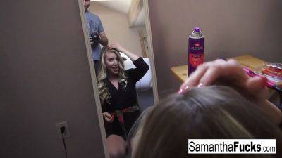 Samantha - James Deen - Samantha gets her tight asshole drilled by James Deen on the set of his sexest show ever! - sexu.com