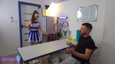 Trailer Cheerleader Massaged And Fucked By Coach - hotmovs.com