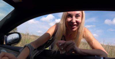 Mila - Mature hooker jumps into the car for a massive dose of dick - alphaporno.com