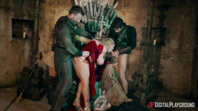 Ella Hughes - Busty blonde whore fucked on the iron throne and soaked in sperm - xbabe.com